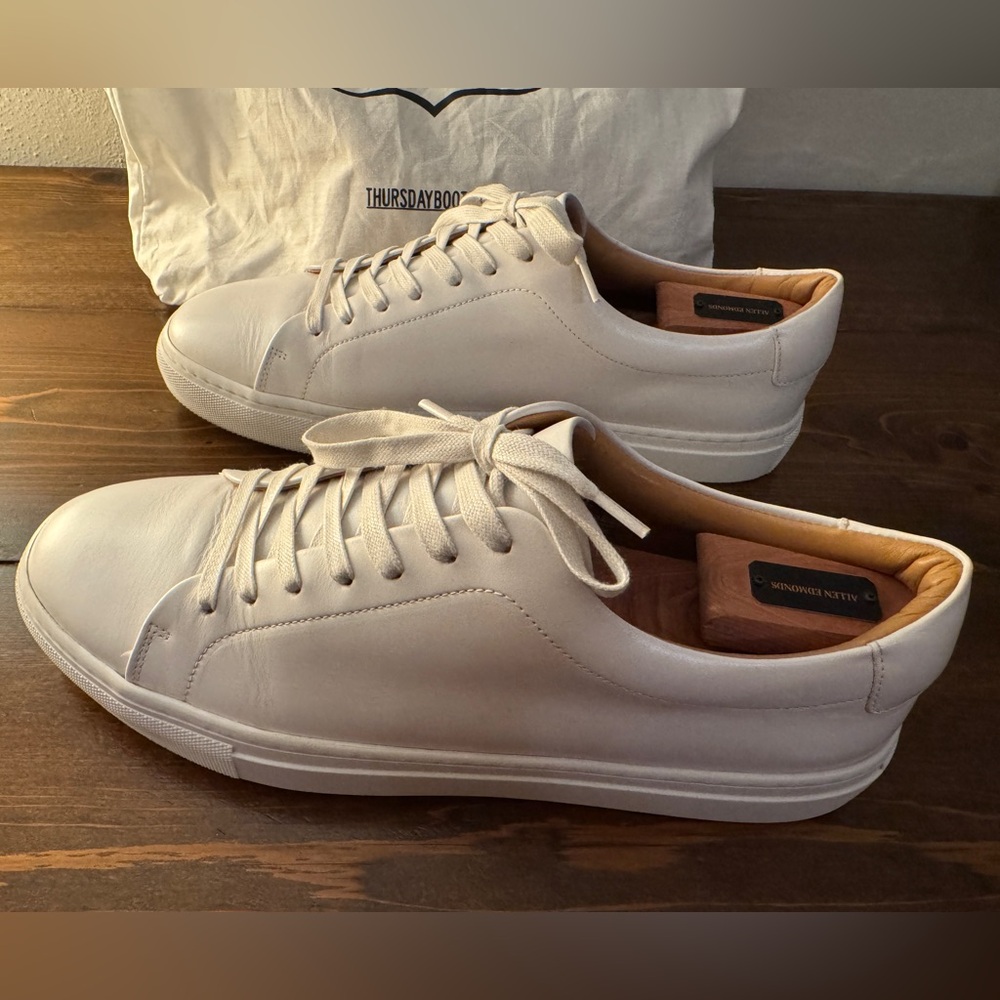 Thursday Boot Company - Premier Low Top in White Leather - Picture 2 of 11